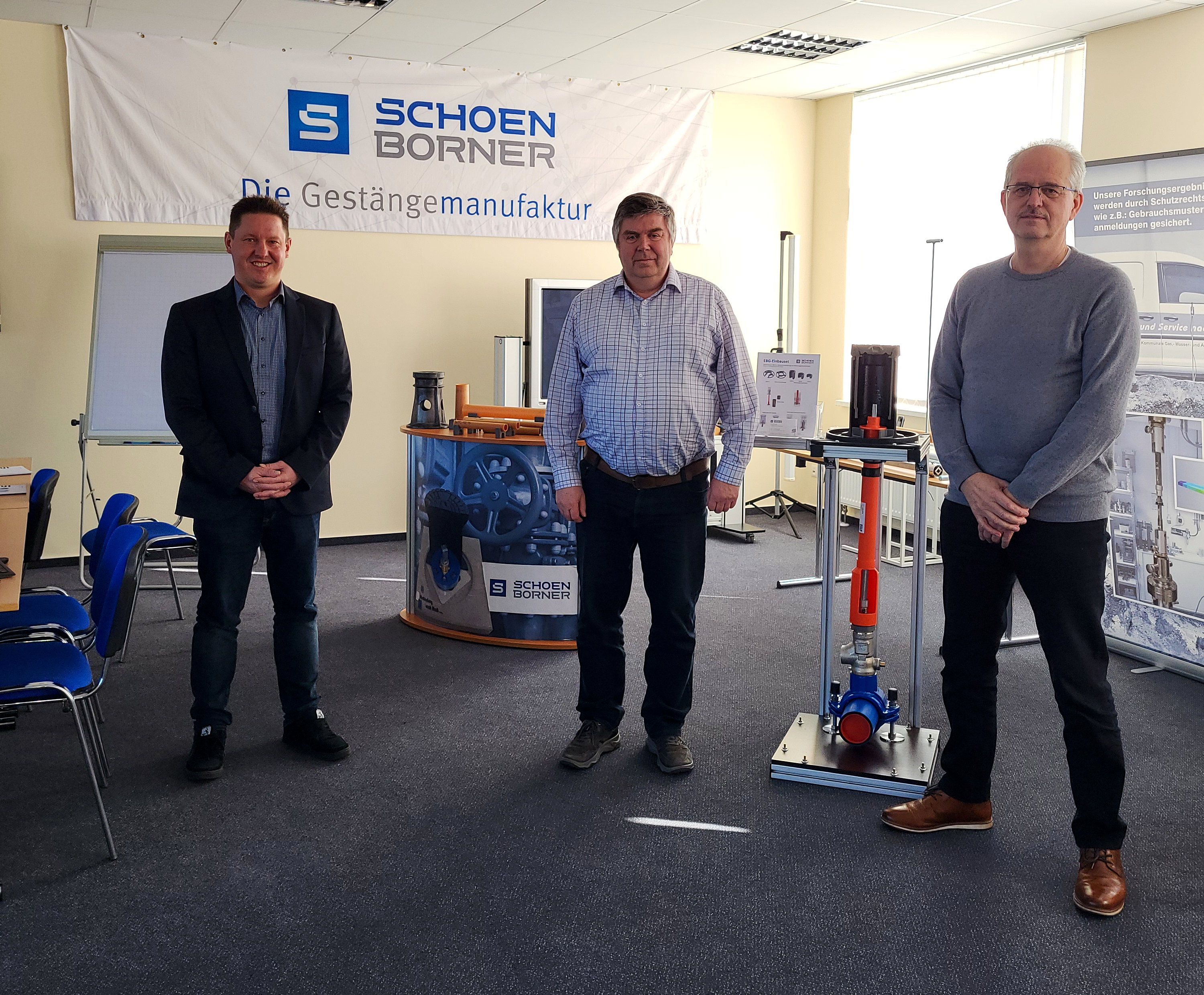 Foto: Florian Klein Hannes Walter, Thomas Ebert und Prof Dr. Wolfgang Nendel (vlnr)